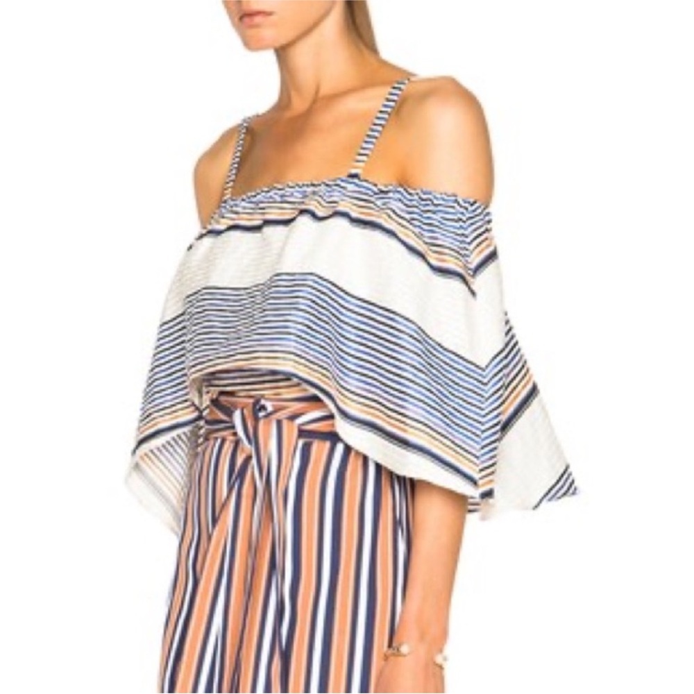 Tanya Taylor Lone Top in Sunset Stripe - Picture 4 of 10